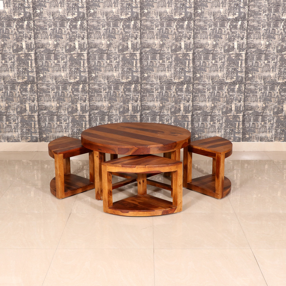 Round center deals table with stools